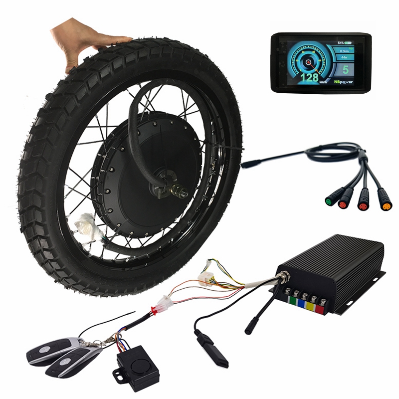 72V 8000W Brushless Hub Motor - Kit de Bicicleta Elétrica QS 273