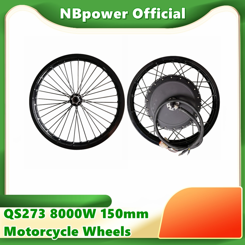 72V 8000W Brushless Hub Motor - Qs273 40h v3 motocicleta 17 ''18
