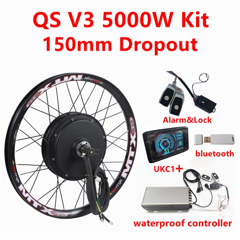 5000W Hub Motor Kit 72V - Qs205 v3 48-72v 5000w 3.5t/5t kit