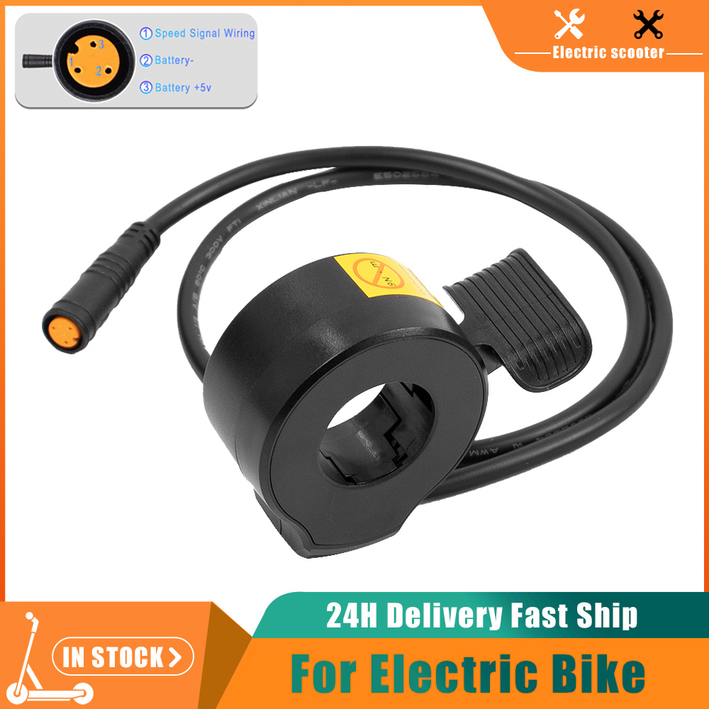 Mid Drive Conversion Kit 1000W - Acelerador de polegar para bicicleta elétrica,